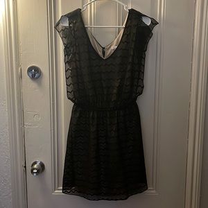Speechless - Zigzag Pattern Lace Dress - Black - NWT